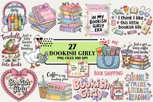 Download Kawaii Bookish Girly Quotes Clipart - Premium Resources